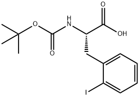 DL-N-[(1,1-dimethylethoxy)carbonyl]-2-iodo- Phenylalanine Structural