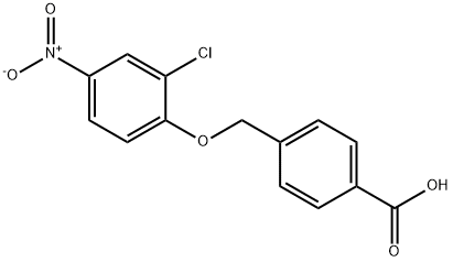 Benzoic acid,4-[(2-chloro-4-nitrophenoxy)methyl]- Structural
