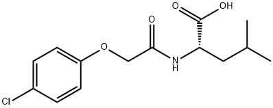 L-Leucine,N-[(4-chlorophenoxy)acetyl]- (9CI) Structural