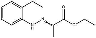 ethyl 2-[(2-ethylphenyl)hydrazono]propanoate Structural