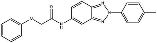 N-[2-(4-methylphenyl)-2H-benzotriazol-5-yl]-2-phenoxyacetamide Structural
