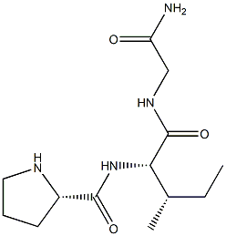 Glycinamide, L-prolyl-L-isoleucyl- Structural