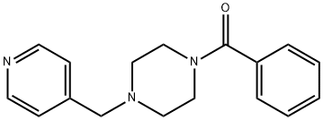 phenyl[4-(pyridin-4-ylmethyl)piperazin-1-yl]methanone Structural