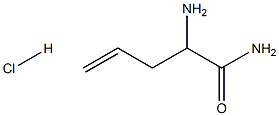 RS-2-amino-4-Pentenamide hydrochloride Structural