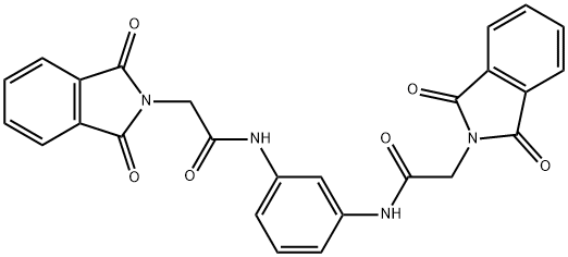 N,N-(1,3-phenylene)bis(2-(1,3-dioxoisoindolin-2-yl)acetamide) Structural