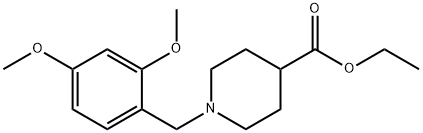 ethyl 1-(2,4-dimethoxybenzyl)piperidine-4-carboxylate Structural