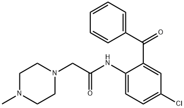 N-[4-chloro-2-(phenylcarbonyl)phenyl]-2-(4-methylpiperazin-1-yl)acetamide Structural
