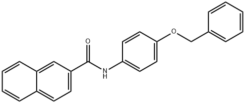 N-[4-(benzyloxy)phenyl]naphthalene-2-carboxamide Structural