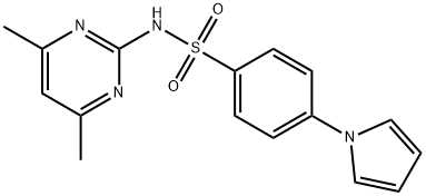 N-(4,6-dimethylpyrimidin-2-yl)-4-(1H-pyrrol-1-yl)benzenesulfonamide Structural