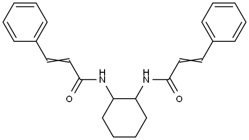 N,N'-1,2-cyclohexanediylbis(3-phenylacrylamide) Structural