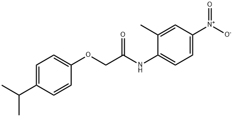 N-(2-methyl-4-nitrophenyl)-2-[4-(propan-2-yl)phenoxy]acetamide Structural