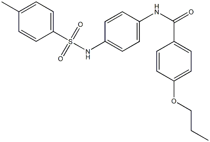 N-[4-[(4-methylphenyl)sulfonylamino]phenyl]-4-propoxybenzamide Structural