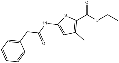 ethyl 3-methyl-5-(2-phenylacetamido)thiophene-2-carboxylate Structural