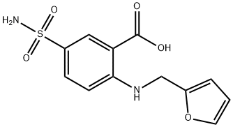 Anthranilic acid, N-furfuryl-5-sulfamoyl- Structural