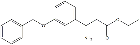 ethyl 3-amino-3-[3-(benzyloxy)phenyl]propanoate Structural