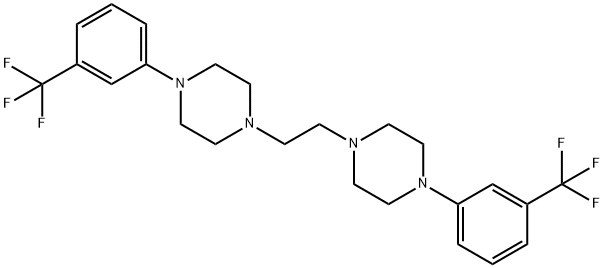 1,2-bis(4-(3-(trifluoromethyl)phenyl)piperazin-1-yl)ethane Structural