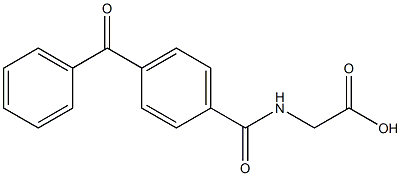 Glycine, N-(4-benzoylbenzoyl)- Structural