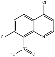 Quinoline,4,7-dichloro-8-nitro- Structural