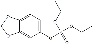 Phosphoricacid, 1,3-benzodioxol-5-yl diethyl ester Structural