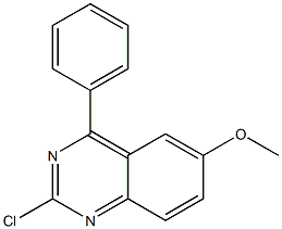 Quinazoline, 2-chloro-6-methoxy-4-phenyl- Structural
