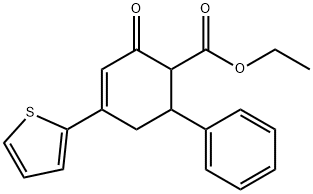 ethyl 3-oxo-5-(thiophen-2-yl)-1,2,3,6-tetrahydro-[1,1-biphenyl]-2-carboxylate Structural