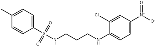N-{3-[(2-chloro-4-nitrophenyl)amino]propyl}-4-methylbenzenesulfonamide Structural