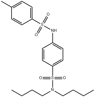 N-[4-(dibutylsulfamoyl)phenyl]-4-methylbenzenesulfonamide Structural
