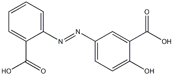 Benzoic acid,5-[2-(2-carboxyphenyl)diazenyl]-2-hydroxy- Structural