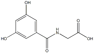 Glycine, N-(3,5-dihydroxybenzoyl)- Structural