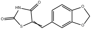 2,4-Thiazolidinedione,5-(1,3-benzodioxol-5-ylmethylene)- Structural