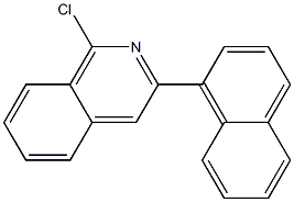 Isoquinoline, 1-chloro-3-(1-naphthalenyl)- Structural
