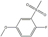Benzene, 1-fluoro-4-methoxy-2-(methylsulfonyl)- Structural