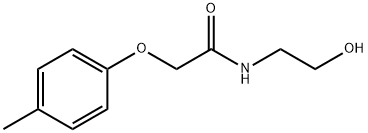 Acetamide, N-(2-hydroxyethyl)-2-(4-methylphenoxy)- Structural