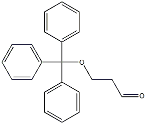 Propanal, 3-(triphenylmethoxy)- Structural