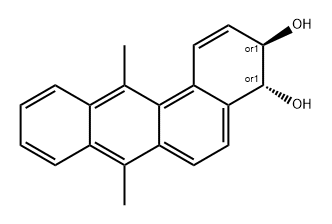 trans-3,4-Dihydro-3,4-dihydroxy-7,12-dimethylbenz[a]anthracene Structural