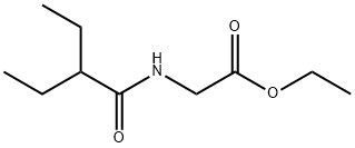 ethyl N-(2-ethylbutanoyl)glycinate Structural
