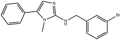 N-(3-bromobenzyl)-1-methyl-5-phenyl-1H-imidazol-2-amine Structural