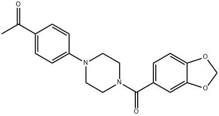 1-(4-(4-(benzo[d][1,3]dioxole-5-carbonyl)piperazin-1-yl)phenyl)ethan-1-one