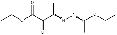 Butanoic acid, 3-[(1-ethoxyethylidene)hydrazono]-2-oxo-, ethyl ester Structural