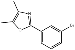 Oxazole, 2-(3-bromophenyl)-4,5-dimethyl- Structural