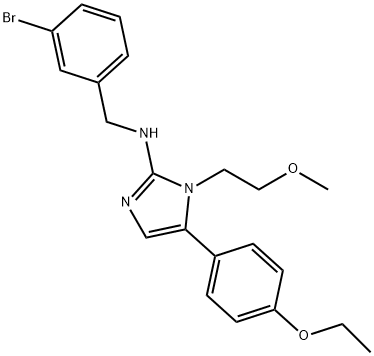 N-(3-bromobenzyl)-5-(4-ethoxyphenyl)-1-(2-methoxyethyl)-1H-imidazol-2-amine Structural