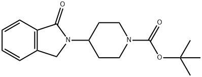 tert-Butyl 4-(1-oxoisoindolin-2-yl)piperidine-1-carboxylate Structural