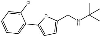 N-{[5-(2-chlorophenyl)furan-2-yl]methyl}-2-methylpropan-2-amine Structural