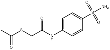 S-{2-oxo-2-[(4-sulfamoylphenyl)amino]ethyl} ethanethioate Structural