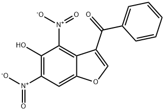 Methanone, (5-hydroxy-4,6-dinitro-3-benzofuranyl)phenyl- Structural