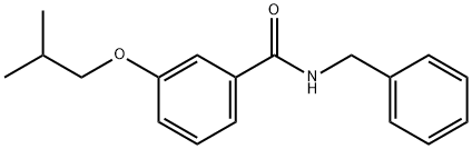 N-benzyl-3-(2-methylpropoxy)benzamide Structural