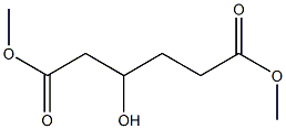 Hexanedioic acid, 3-hydroxy-, 1,6-dimethyl ester Structural