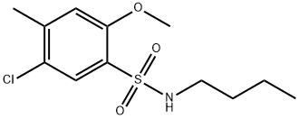 N-butyl-5-chloro-2-methoxy-4-methylbenzenesulfonamide Structural