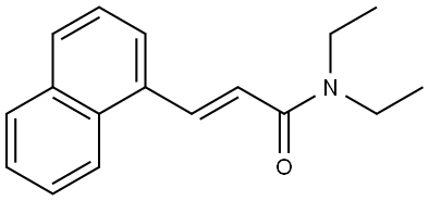 N,N-diethyl-3-(1-naphthyl)acrylamide Structural