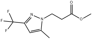 methyl 3-[5-methyl-3-(trifluoromethyl)-1H-pyrazol-1-yl]propanoate Structural